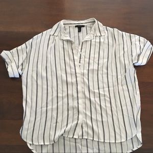 Forever 21 Striped Button up